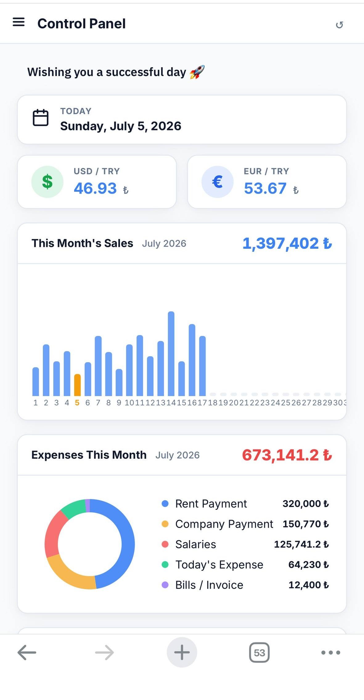 TıklaHesap Mobil Tasarım