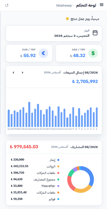 TıklaHesap Mobil Tasarım